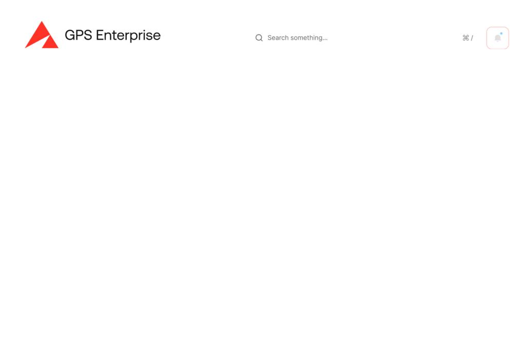Commercial Analytics GPS Enterprise UI dashboard navbar